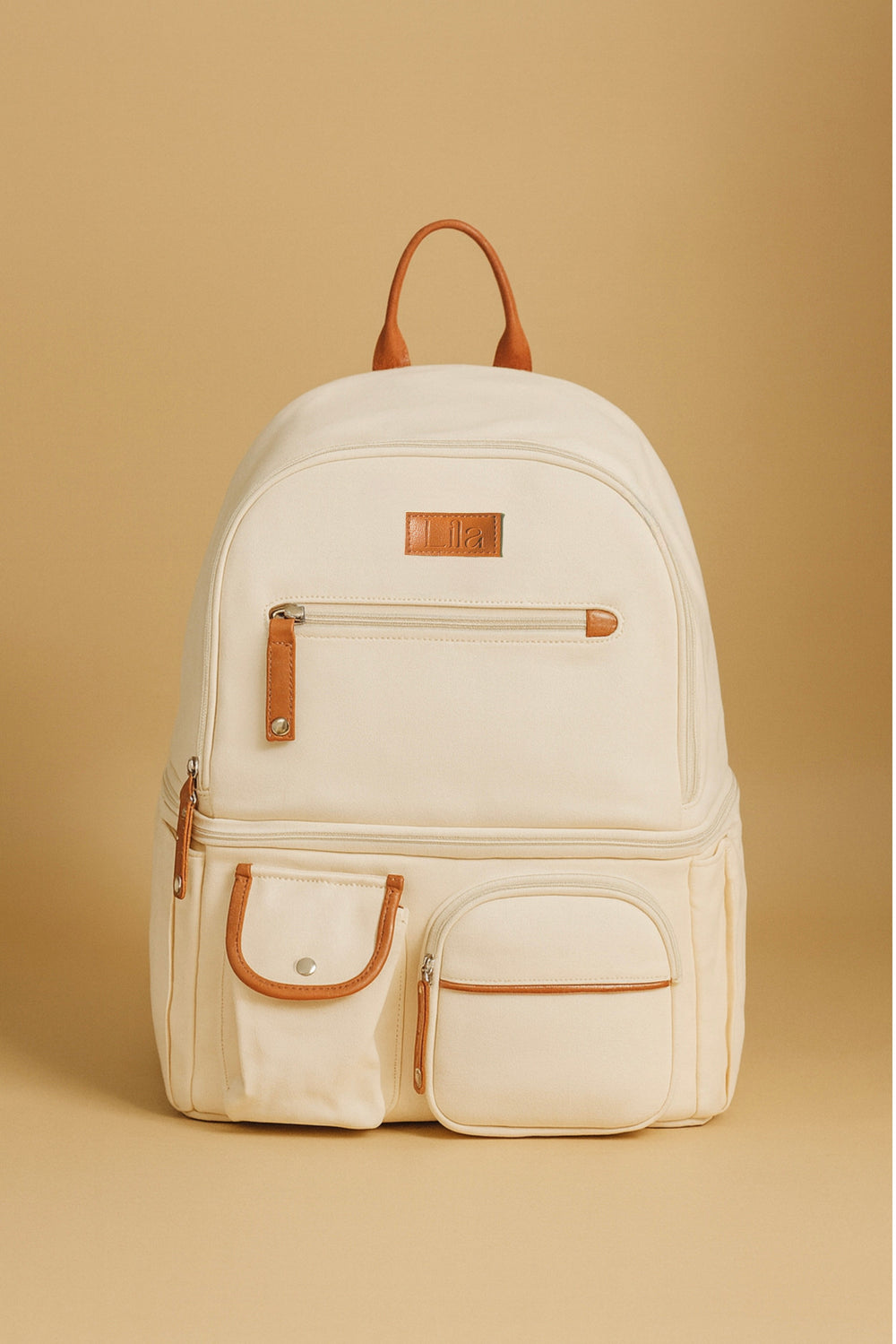 Lila Pumping & Nursing Diaper Bag in Cream