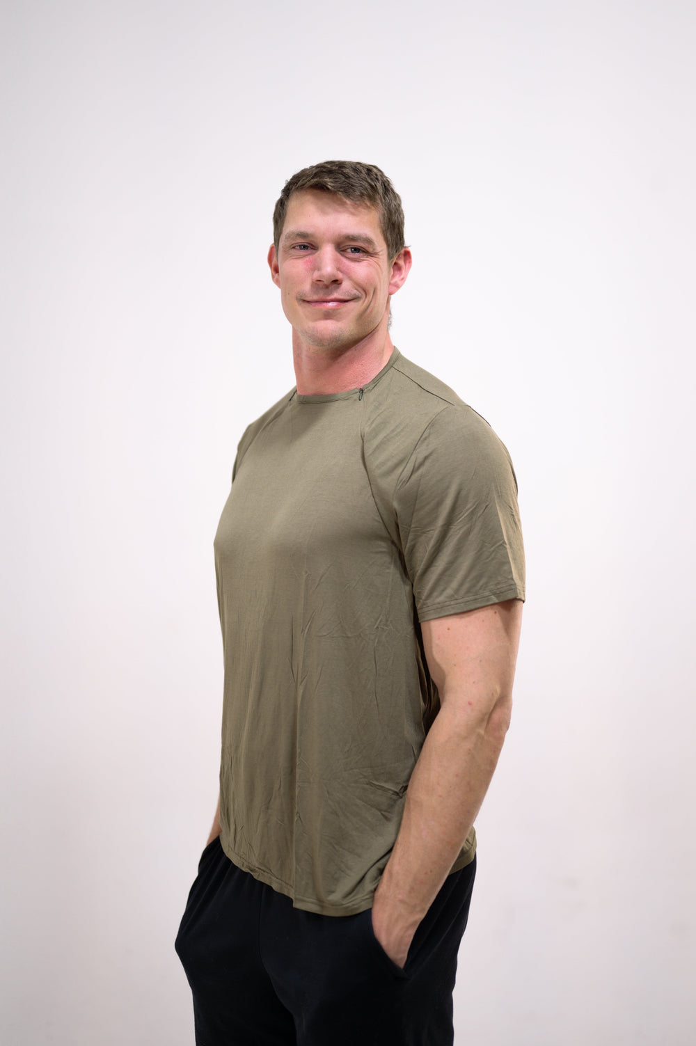 The Cameron Unisex Nursing and Skin to Skin Shirt in Sage