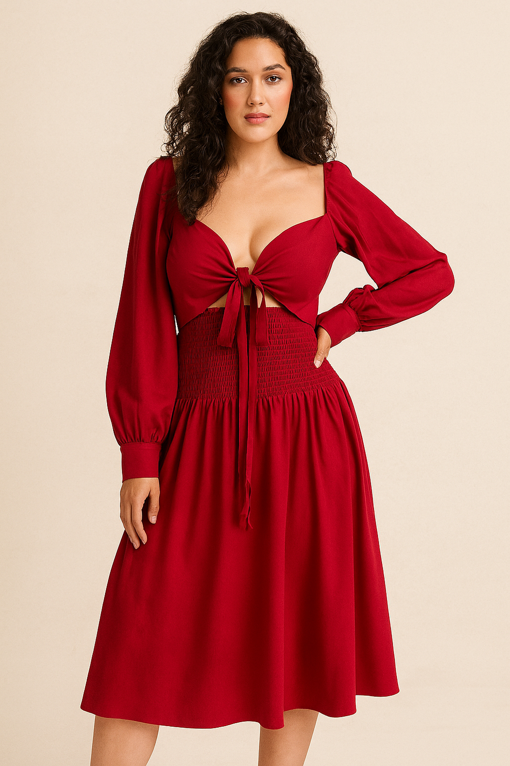 Juniper Dress in Merlot
