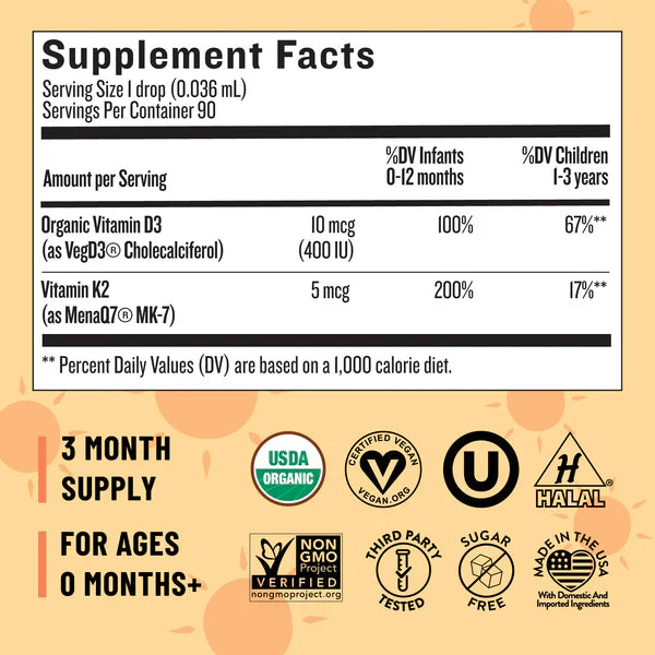 Legendairy Milk Vitamin D3 & K2 Drops
